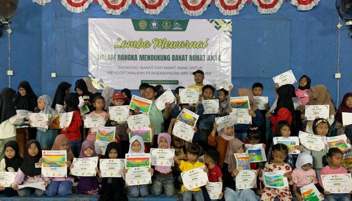 Kolaborasi Pendidikan dan Psikologi: Homeschooling Farah & Naradhipta Sukses Wadahi Bakat Anak Lewat Lomba Mewarnai