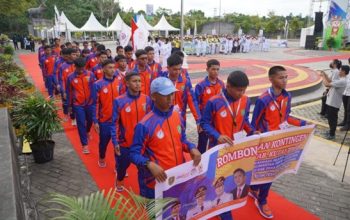 Kadispora Kutim Kobarkan Semangat Juang Kontingen di Pembukaan POPDA XVII Kaltim