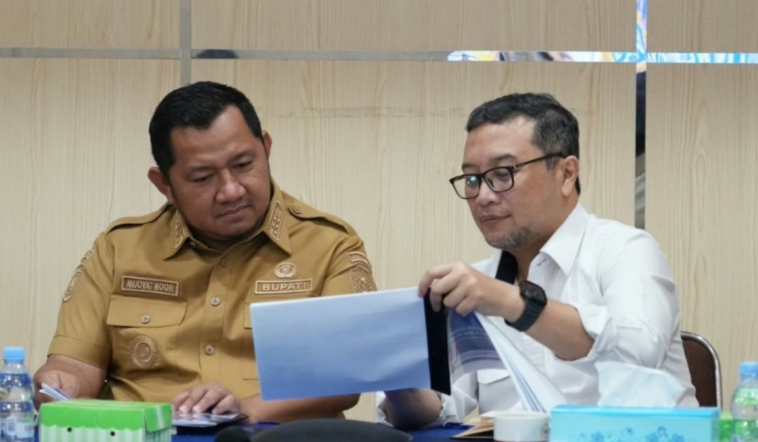 Bupati PPU Mudyat Noor bersama Balai Wilayah Sungai (BWS) Kalimantan IV